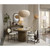 Jamie Young Rowan Wood Beaded Table Lamp with Linen Shade - Cream