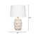 Jamie Young Silas Ceramic Table Lamp with Linen Shade
