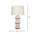Jamie Young Trousdale Polyresin Table Lamp with Linen Shade