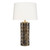 Jamie Young Wright Ceramic Table Lamp with Linen Shade - Brown