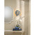 Jamie Young Anguilla1-Light Wood Beaded Wall Sconce - Blue
