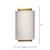 Jamie Young Riley Linen 1-Light Wall Sconce