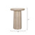 Jamie Young Cremini Wood Side Table - Off-White