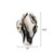 Jamie Young Agatha Ceramic Vase - Black and White