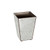 Antique Mirror Square Wastebasket Plain