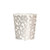 Oval Wastebasket Silver And Cream