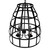 Noir Birdcage Pendant 305 - Black Steel