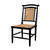 Noir Colonial Bamboo Side Chair - Hand Rubbed Black