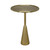 Noir Hiro Side Table - Metal With Brass Finish