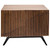 Noir Illusion Single Sideboard With Steel Base - Dark Walnut