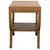 Noir Maude Side Table - Saddle Brown