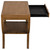 Noir Maude Side Table - Saddle Brown