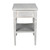 Noir Oxford 1-Drawer Side Table - White Wash