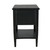 Noir Oxford 2-Drawer Side Table - Hand Rubbed Black