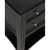 Noir Oxford 2-Drawer Side Table - Hand Rubbed Black