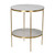 Rivoli Side Table - Antique Brass Finish