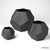 Faceted Vase - Matte Black - Med