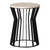 Millie Metal Stool/Table - Black