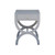 Worlds Away Alexis Side Table - Grey Lacquer