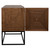 Noir Lanon Sideboard With Steel Base - Dark Walnut