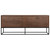 Noir Lanon Sideboard With Steel Base - Dark Walnut