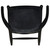 Noir Zola Chair - Charcoal Black