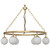 Noir Modena Chandelier - Small - Metal With Brass Finish