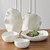 Global Views Kelp Vase - Matte White - Low