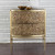 Studio A Crinkle Bedside Chest - Brass/Bronze