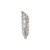 Phillips Collection Petiole Wall Leaf, Silver, SM, Version B