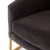 Four Hands Corbin Chair - Bella Smoke - Satin Brass