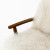 Four Hands Ashland Armchair - Drifted Oak - Mongolia Cream Fur