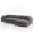 Four Hands Grammercy 2 - Piece Chaise Sectional - Right Chaise - Bennett Charcoal (Closeout)