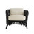 Arteriors Strata Lounge Chair - Black/White