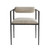 Arteriors Barbana Chair Pewter Texture - Pewter/Natural