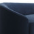 Arteriors Turner Sofa Indigo Velvet Dark Walnut