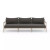 Four Hands Sherwood Outdoor Sofa, Washed Brown - 93" - Charcoal