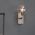 Jamie Young Scando Mod Wall Sconce - Gun Metal & Clear Glass