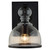 Jamie Young St. Charles Wall Sconce - Small - Oil Rubbed Bronze Metal & Clear Seeded Glass