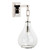 Jamie Young Tear Drop Hanging Wall Sconce - Clear Glass & Nickel Metal