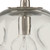 Jamie Young Dimpled Glass Pendant - Large - Clear Glass & Nickel Metal