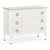 Jonathan Charles Eclectic Ivory & Brass Chest Of Three Drawers