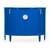 Jonathan Charles Eclectic Demilune Royal Blue Storage Cabinet