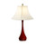 Jonathan Charles Indochine Red Lacquered Table Lamp