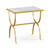 Jonathan Charles Luxe Églomisé & Gilded Iron Rectangular Side Table