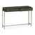 Jonathan Charles Luxe Faux Anthracite Shagreen & Silver Console