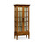 Jonathan Charles Casually Country Tall Country Walnut Plank Glazed Display Cabinet