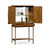 Jonathan Charles Casually Country Country Walnut Drinks Cabinet With Iron Base