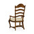 Jonathan Charles Artisan Rustic Walnut Dining Armchair, Upholstered In Mazo