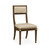 Jonathan Charles Cambridge Open Back Bleached Crotch Walnut Dining Chair, Upholstered In Mazo